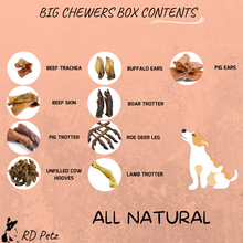 Load image into Gallery viewer, Big Chewers Natural Dog Treat Box
