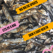 Load image into Gallery viewer, Baltic Sprats 1KG Bag Dog Treat
