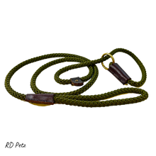 Load image into Gallery viewer, RD Petz Rope Slip Lead Olive
