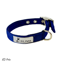 Load image into Gallery viewer, RD Petz Buckle Collar Navy Blue
