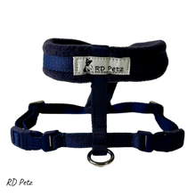 Load image into Gallery viewer, RD Petz Fleece Harness Navy Blue
