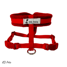 Load image into Gallery viewer, RD Petz Fleece Harness Red
